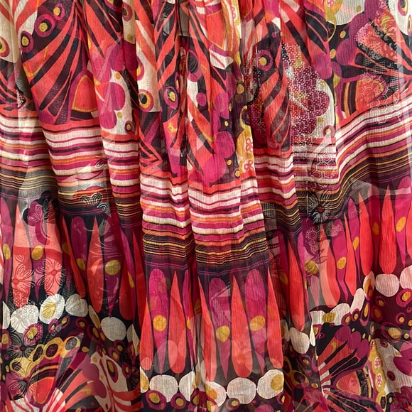Colourful Marciano Silk Dress - Size Small - Picture 3 of 7